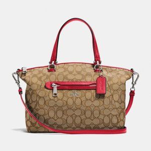 prairie satchel in signature jacquard